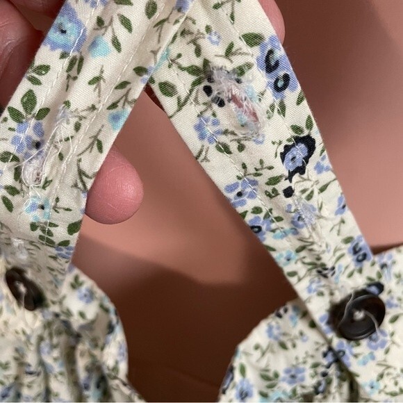 Free People Petunia Mini Dress in Tea Combo Size Small - Picture 7 of 8